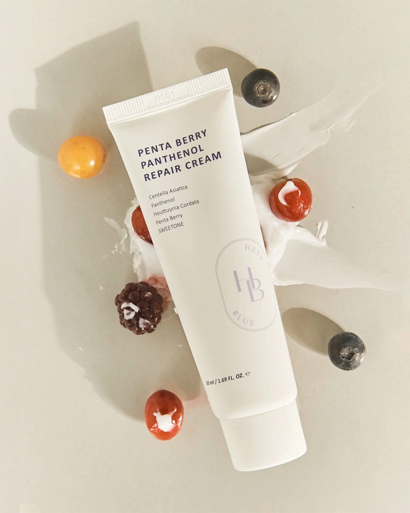 Crème réparatrice au panthénol Penta Berry HEVEBLUE