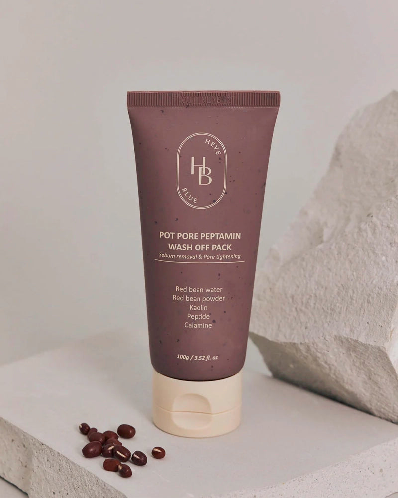 HEVEBLUE Pot Pore Peptamin Wash Off Pack