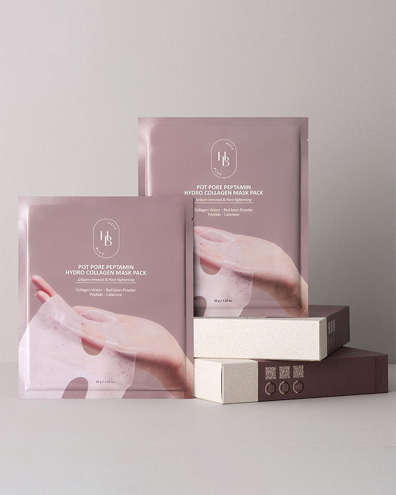 HEVEBLUE Pot Pore Peptamin Hydro Collagen Mask