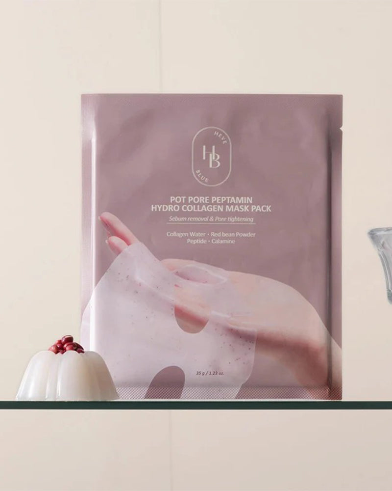 HEVEBLUE Pot Pore Peptamin Hydro Collagen Mask