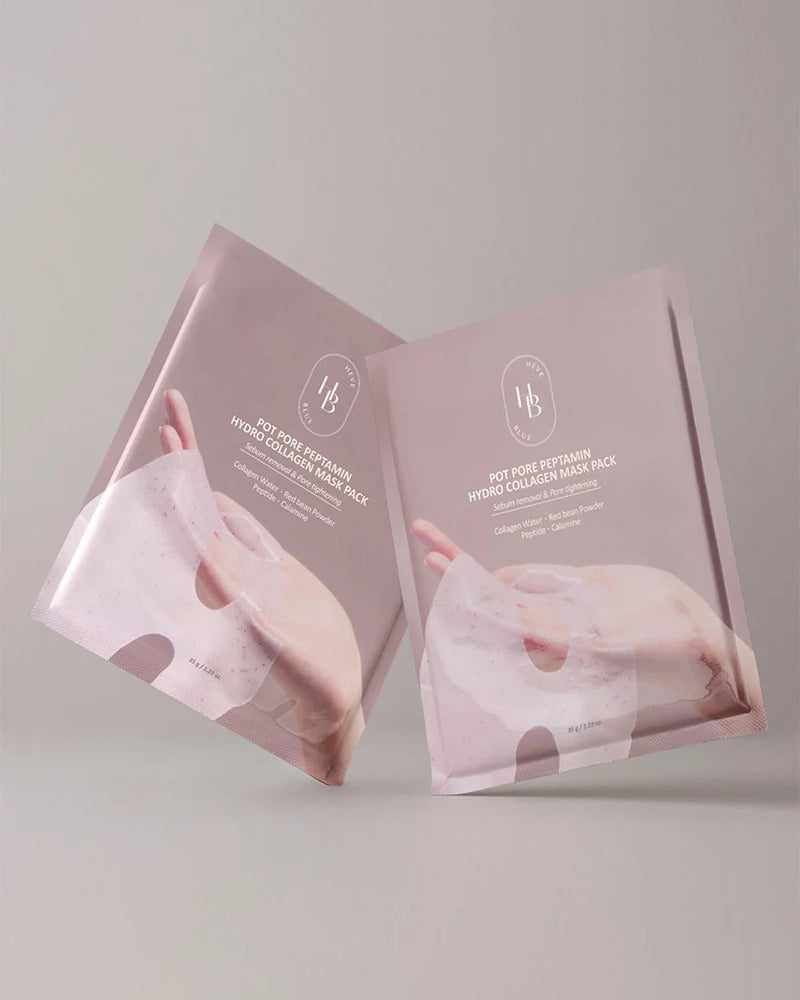 HEVEBLUE Pot Pore Peptamin Hydro Collagen Mask