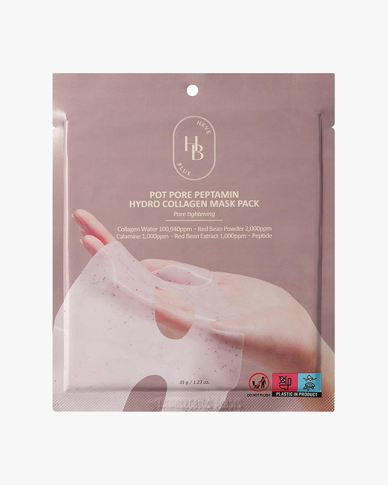 HEVEBLUE Pot Pore Peptamin Hydro Collagen Mask