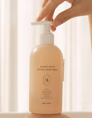 Gel douche fruité au saumon et à la centella HEVEBLUE