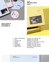 ILLIT - 3rd Mini Album [bomb] (3 Versions)