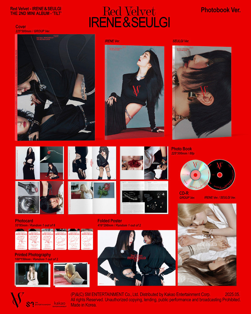 Irene&Seulgi (Red Velvet) - 2nd mini album [TILT] (Photo Book Ver.) (3 Versions)