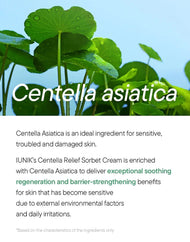 Crème sorbet apaisante à la centella iUNIK