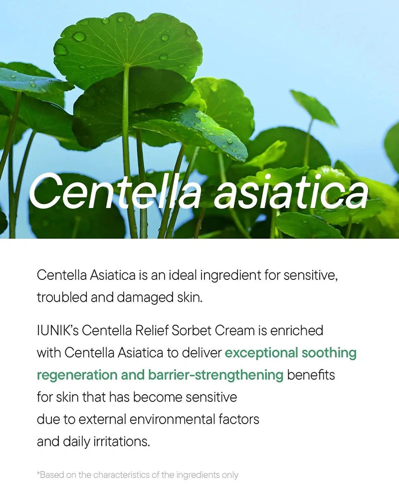 Crème sorbet apaisante à la centella iUNIK