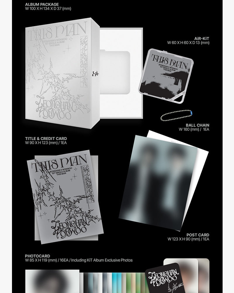 JEONGHANXWONWOO (SEVENTEEN) - 1ER ALBUM SINGLE [THIS MAN] (Version Kit)