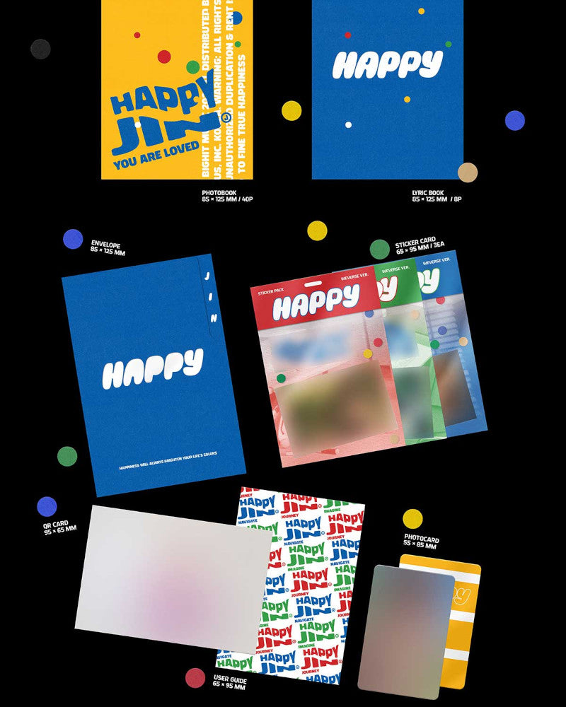 JIN (BTS) - 1er album solo [HAPPY] (Weverse Ver.)