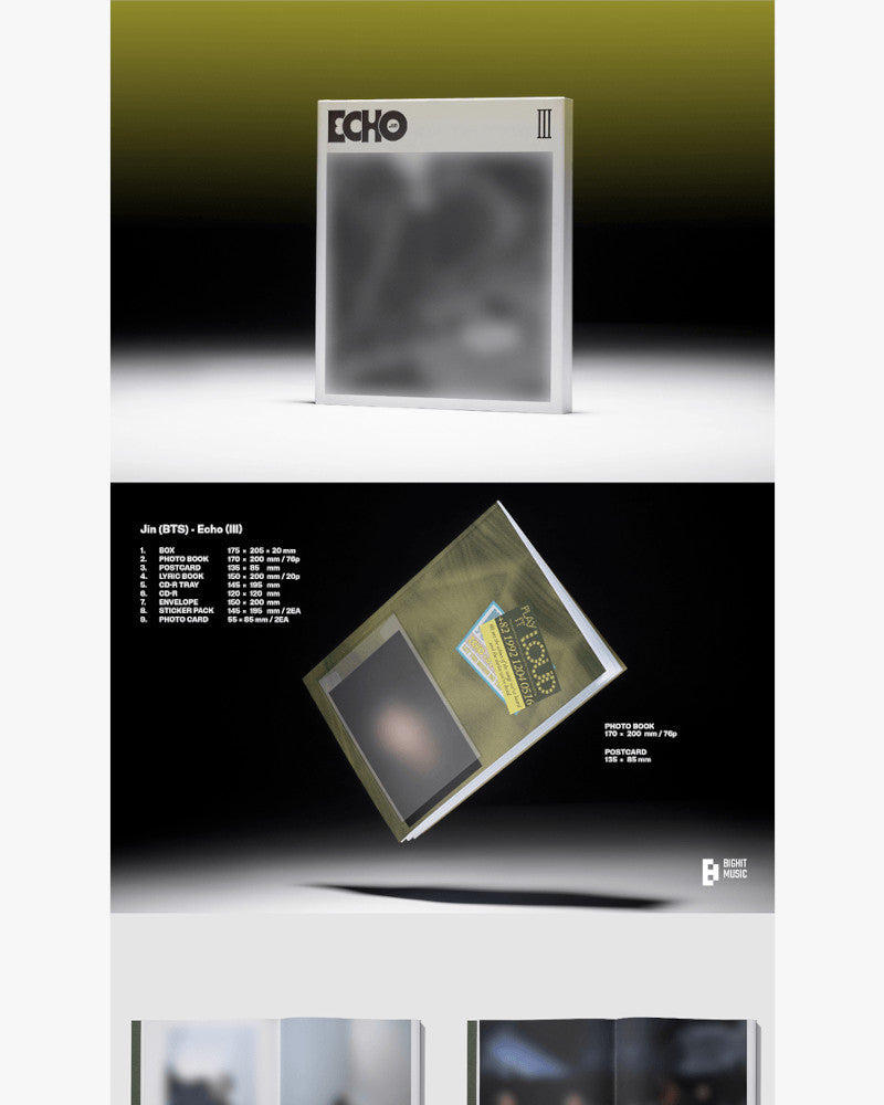 JIN (BTS) - 2e mini-album 'Echo' (3 versions)