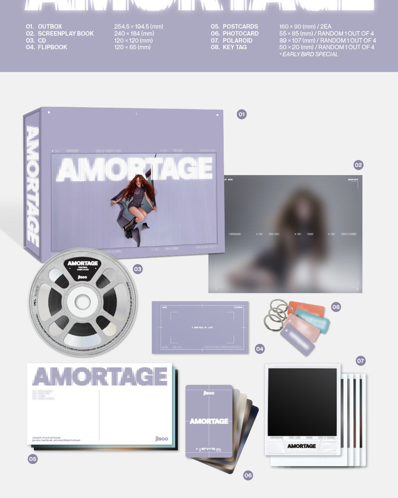 JISOO - mini album [AMORTAGE] (EXCLUSIVE EDITION) (2 Versions)