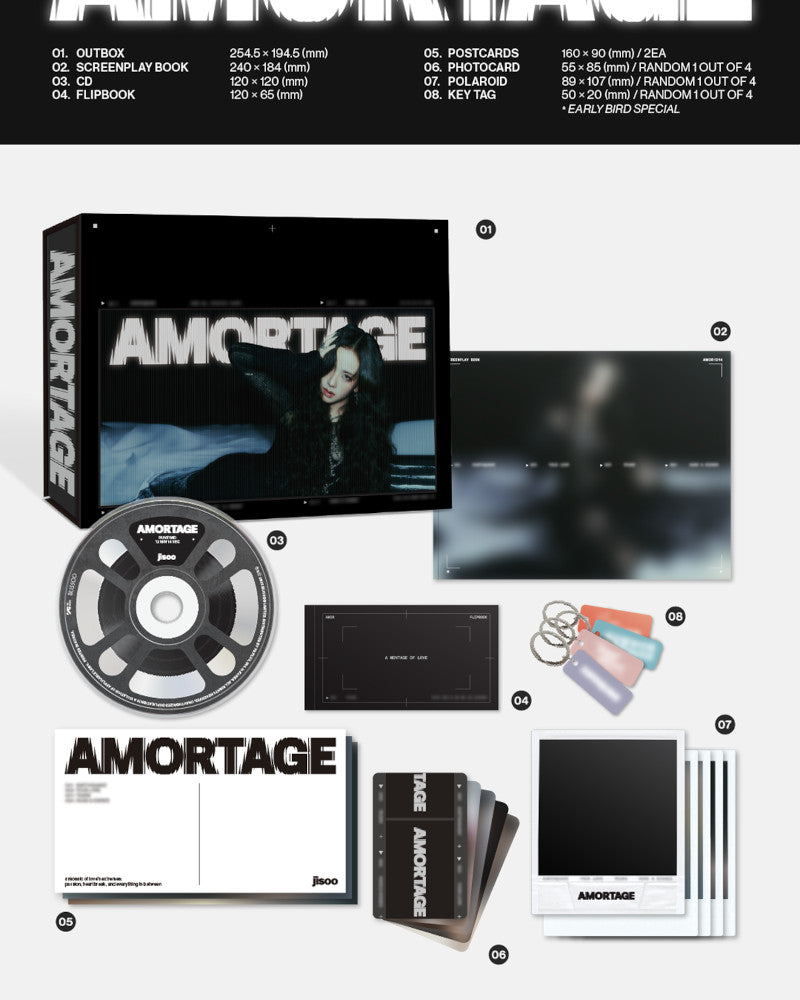 JISOO - mini album [AMORTAGE] (EXCLUSIVE EDITION) (2 Versions)