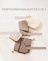 JUDYDOLL 2-In-1 Highlighter & Contour Palette