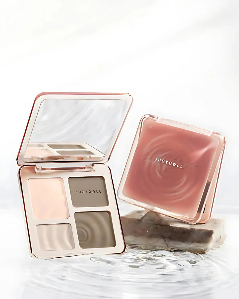 JUDYDOLL 2-In-1 Highlighter & Contour Palette
