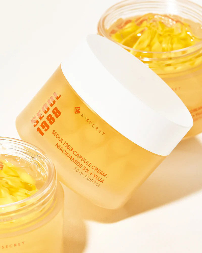Crème en capsules K-SECRET SEOUL 1988 : Niacinamide 5 % + Yuja
