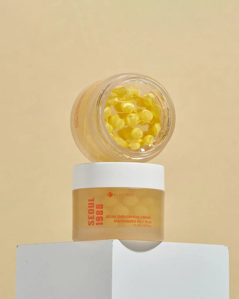 Crème en capsules K-SECRET SEOUL 1988 : Niacinamide 5 % + Yuja