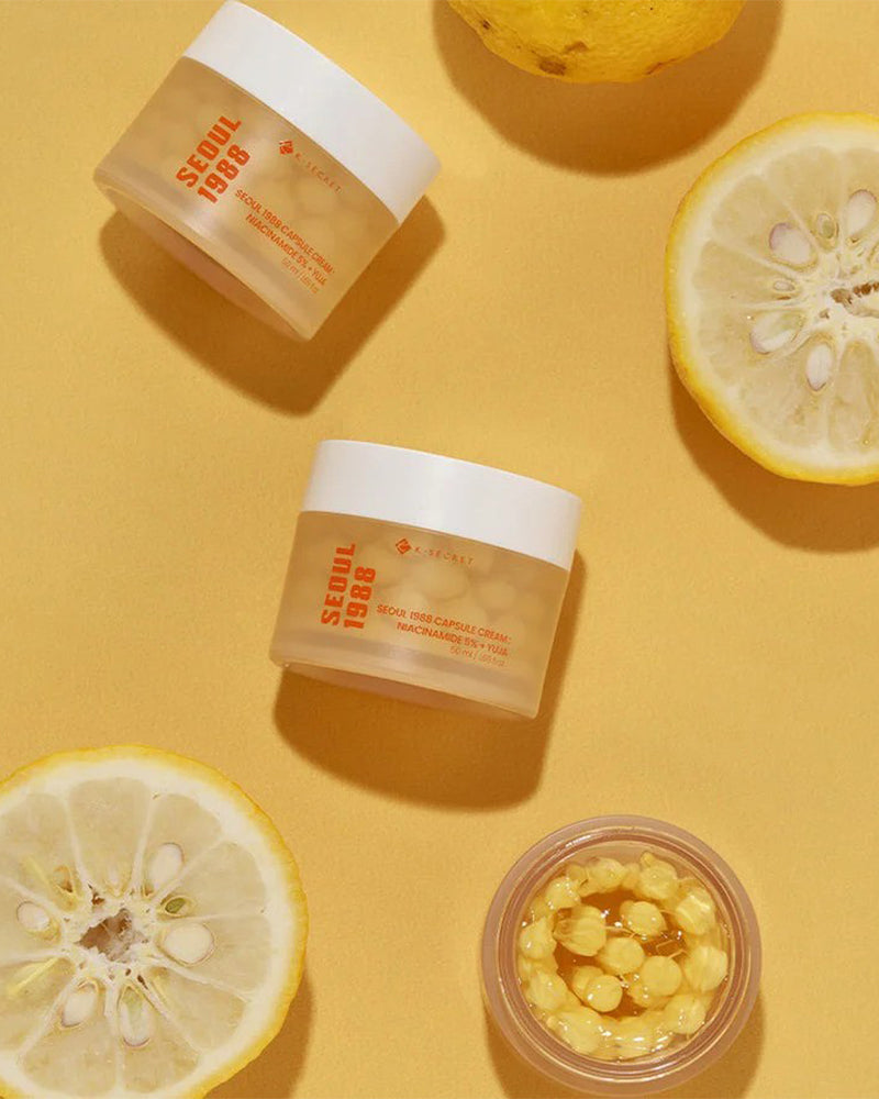 Crème en capsules K-SECRET SEOUL 1988 : Niacinamide 5 % + Yuja