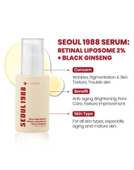 K-SECRET SEOUL 1988 Serum: Retinal Liposome 2% + Black Ginseng 30ml