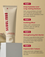 K-SECRET SEOUL 1998 Cream: Snail Mucin 93% + Rice 100ml