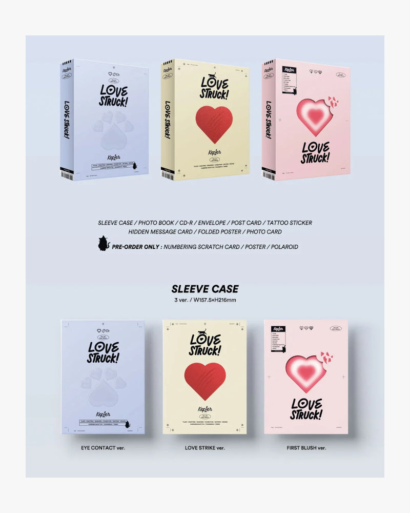 Kep1er - Lovestruck! (4e mini-album) (3 versions)