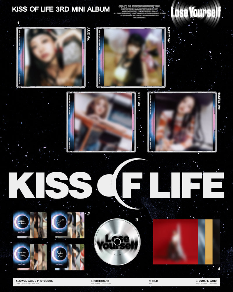 KISS OF LIFE - 3e mini-album [Lose Yourself] (Version Jewel) (4 versions)