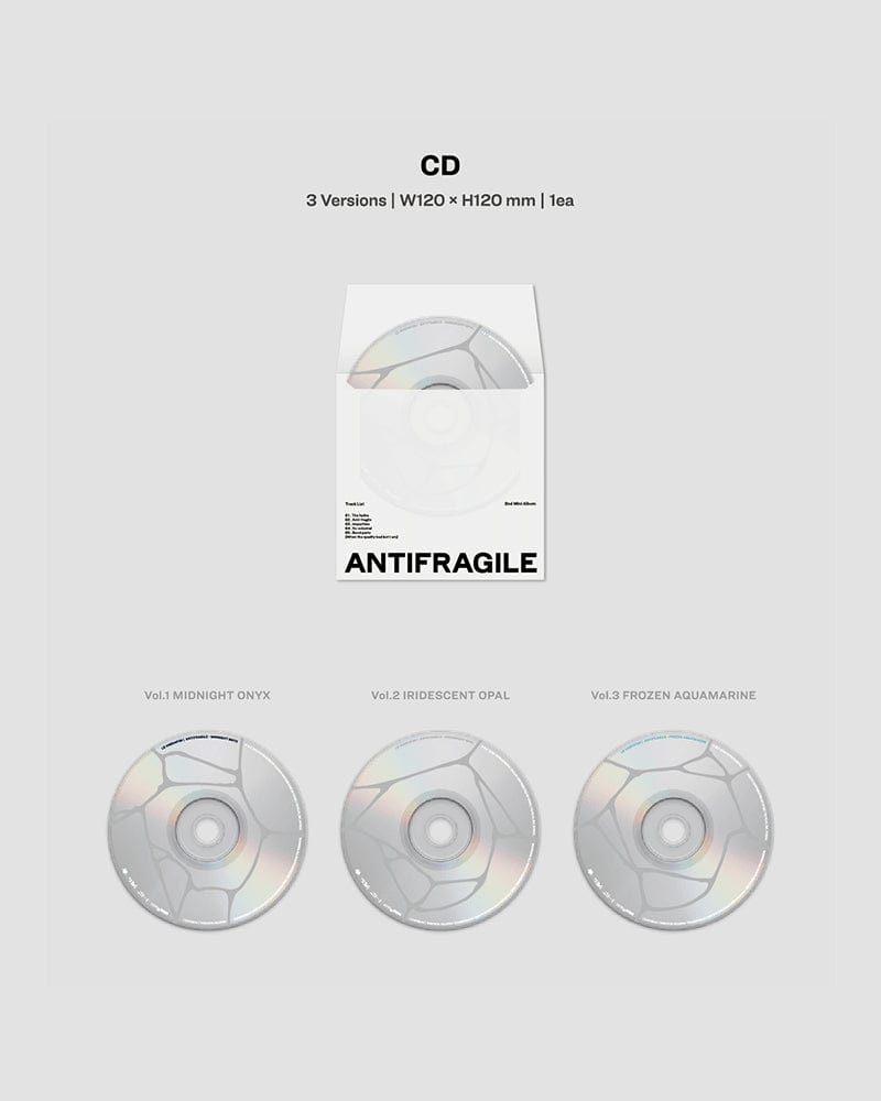 LE SSERAFIM - ANTIFRAGILE (2ND Mini Album) (3 Versions)