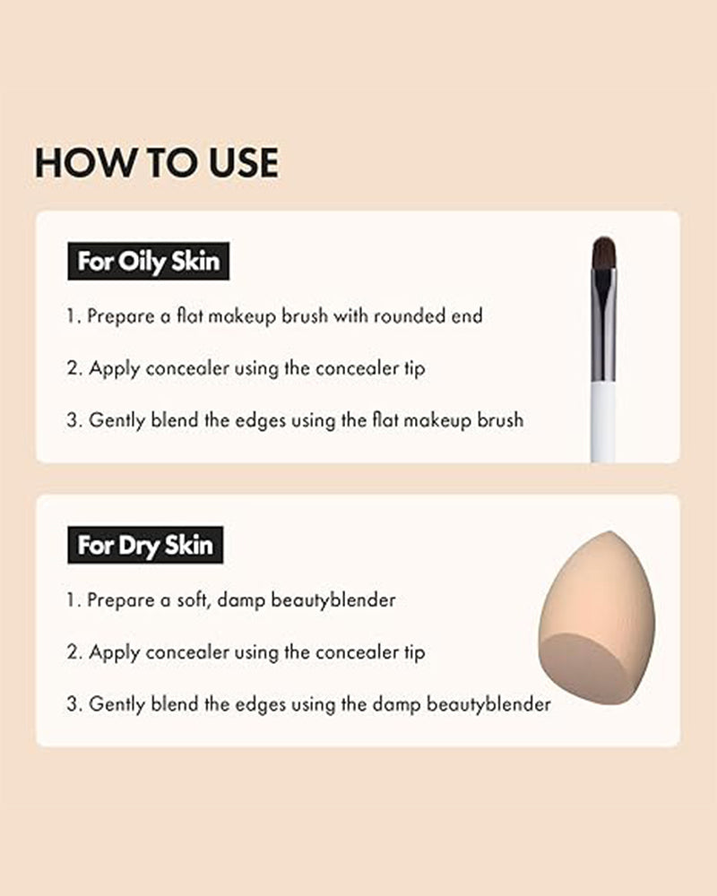 LUNA Long Lasting Tip Concealer Cover-Fit
