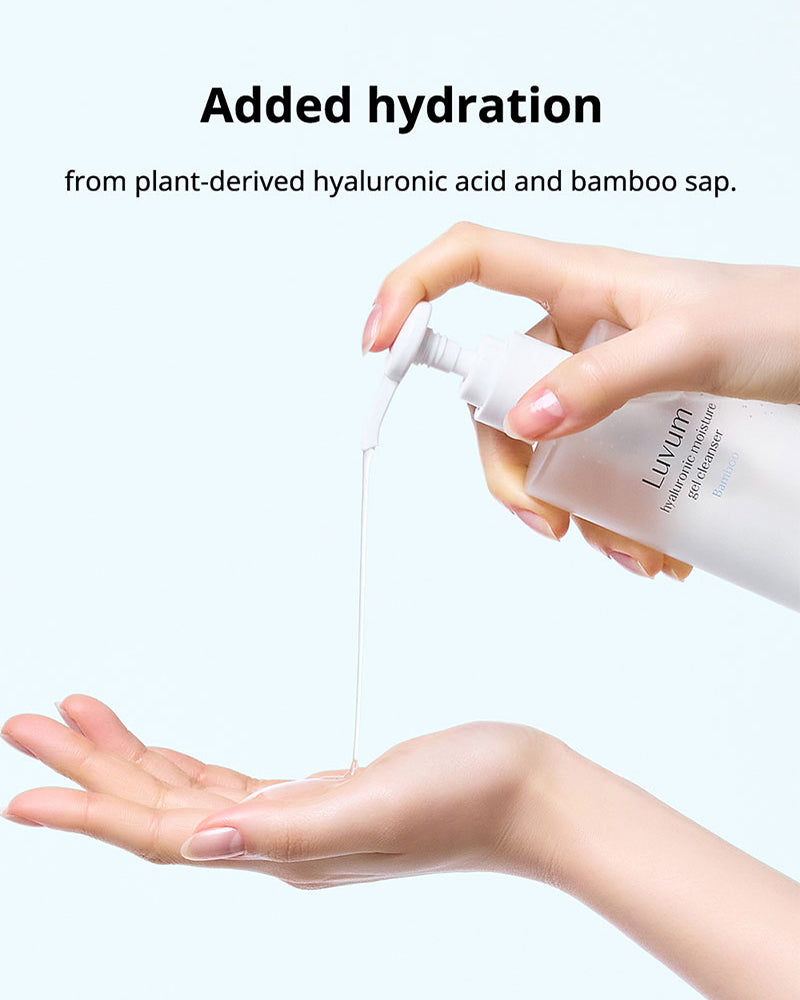 Luvum Hyaluronic Moisture Gel Cleanser #Bamboo