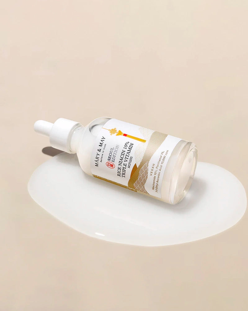 MARY & MAY Seoul Edition Rice Niacin 10% Triple Vitamin Serum