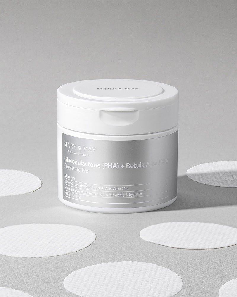 Mary&May Gluconolactone (PHA)+ Betula Alba Juice Cleansing Pad