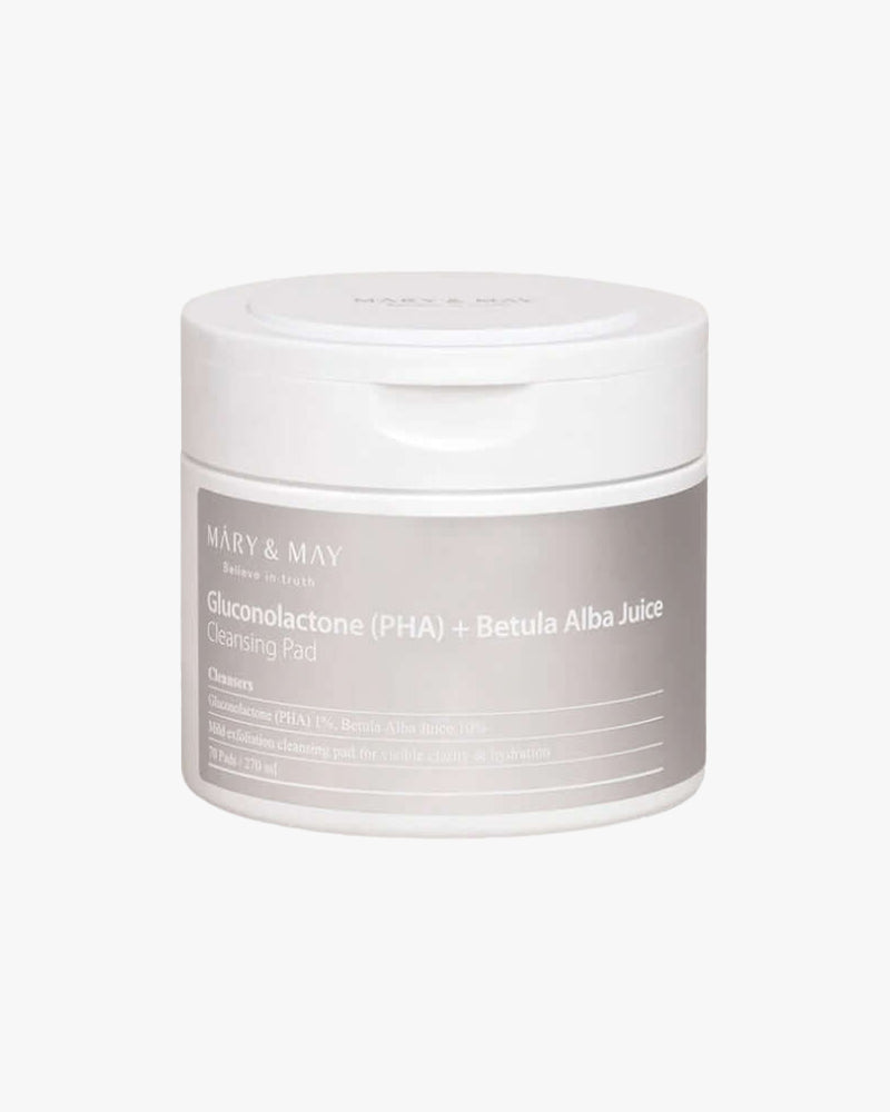 Mary&May Gluconolactone (PHA)+ Betula Alba Juice Cleansing Pad
