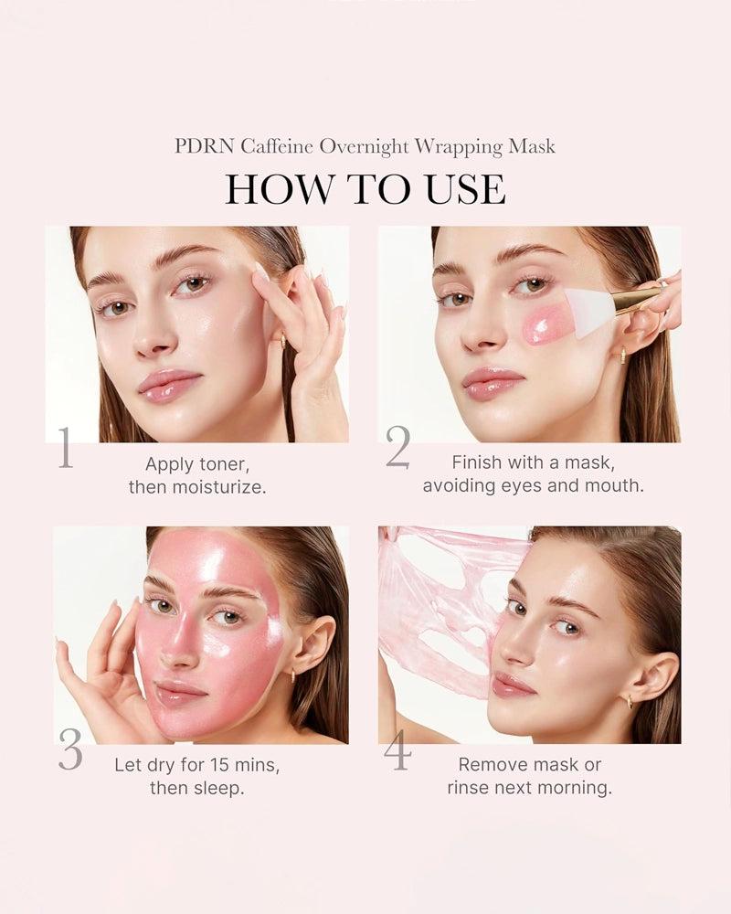 medicube PDRN Pink Caffeine Night Wrapping Mask