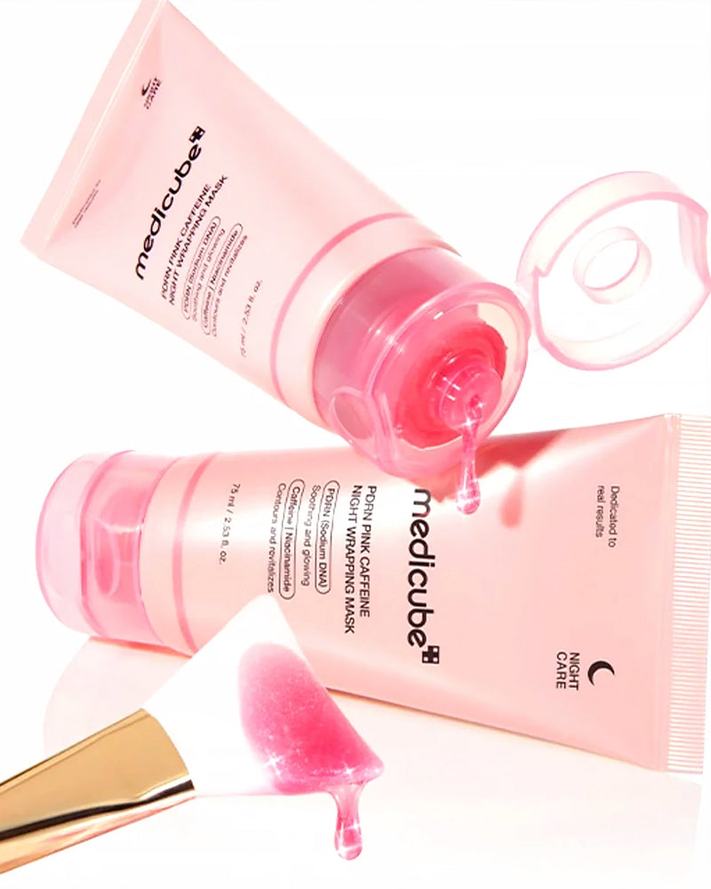 medicube PDRN Pink Caffeine Night Wrapping Mask