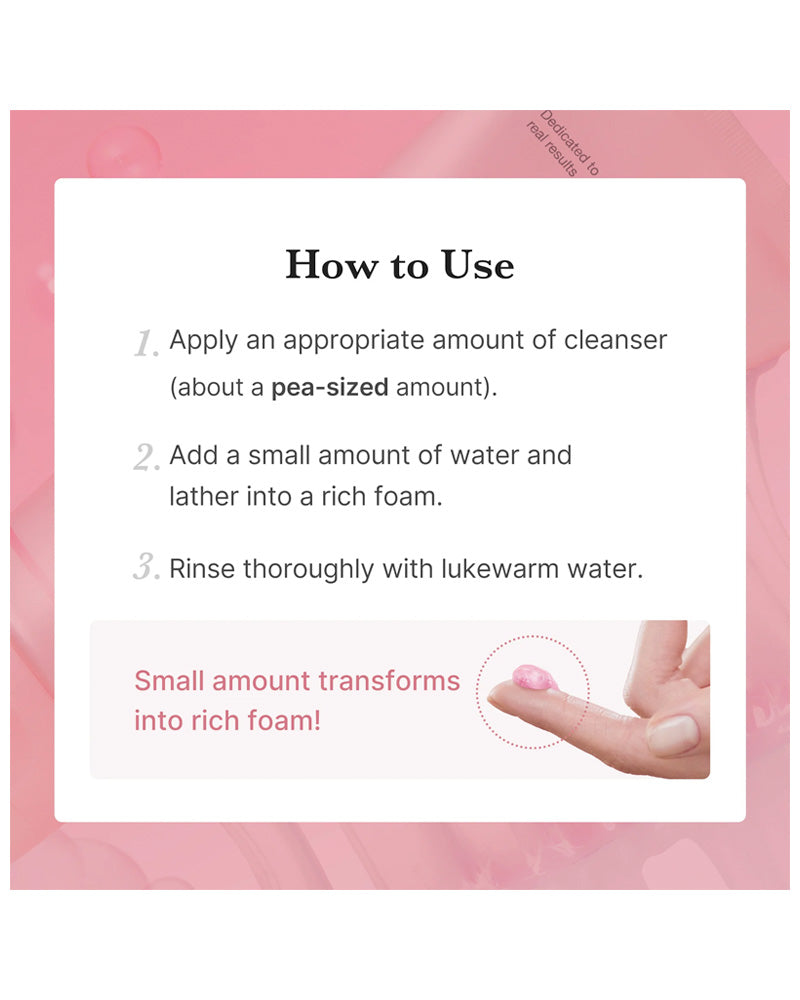 medicube PDRN Pink Niacinamide Whip Cleanser