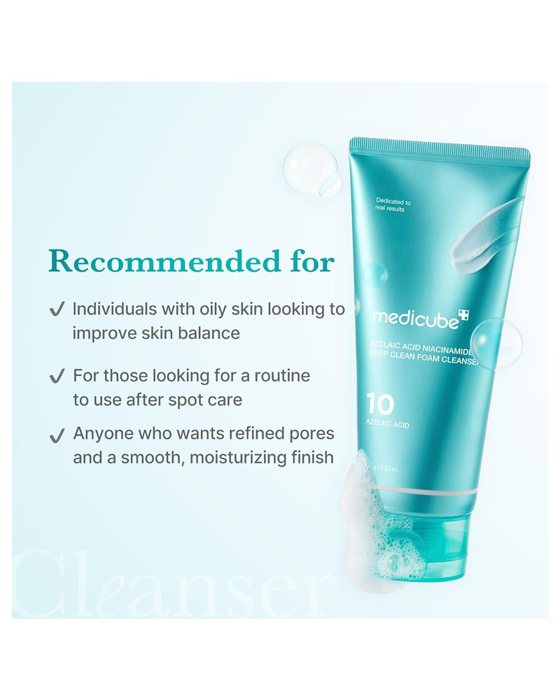 medicube Azelaic Acid Niacinamide Deep Clean Foam Cleanser
