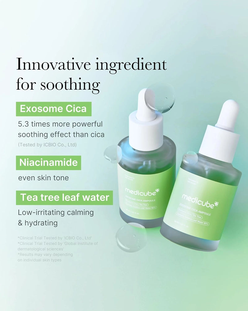 medicube Exosome Cica Tea Tree Ampoule