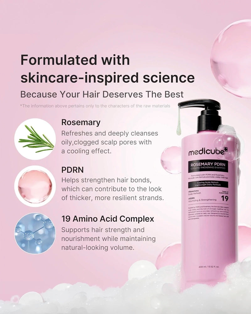 medicube Rosemary PDRN Cooling Thickening Shampoo