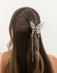 Metal Liquid Butterfly Hair Clip