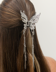 Metal Liquid Butterfly Hair Clip