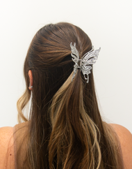 Metal Liquid Butterfly Hair Clip