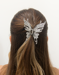 Metal Liquid Butterfly Hair Clip
