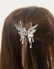 Metal Liquid Butterfly Hair Clip