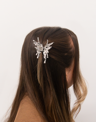 Metal Liquid Butterfly Hair Clip