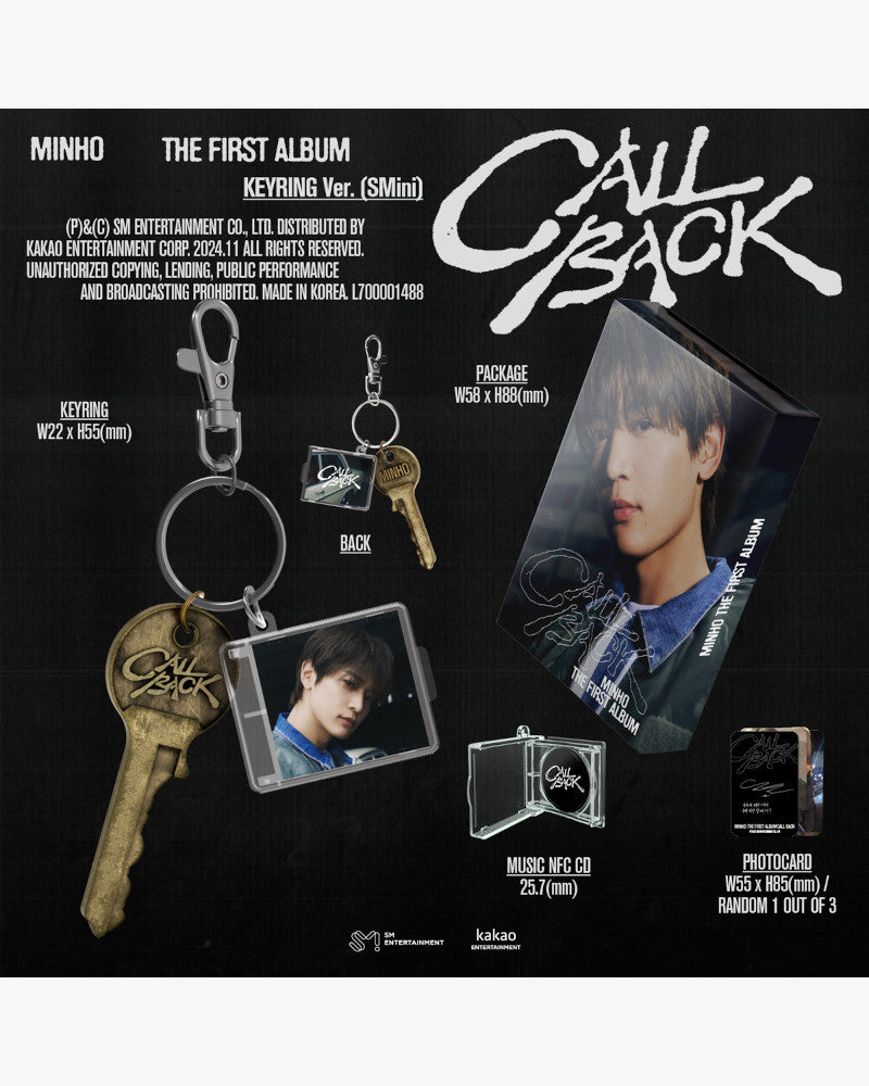MINHO (SHINee) - 1er album complet [CALL BACK] (Version porte-clés)