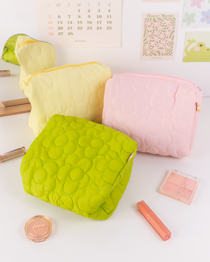 SUKOSHI Floral Puffy Pouch
