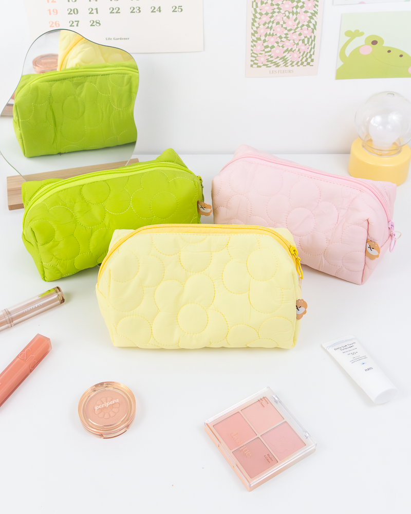 SUKOSHI Floral Puffy Pouch