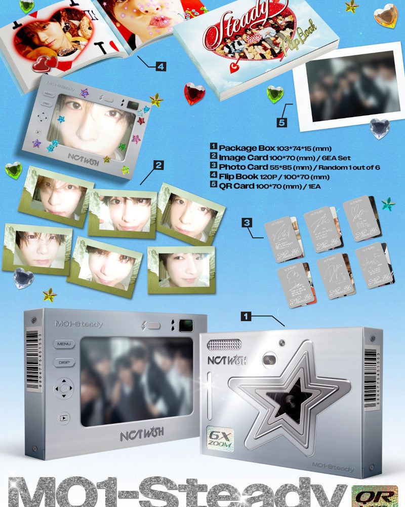 NCT WISH - 1er Mini Album [Steady] (Version QR)