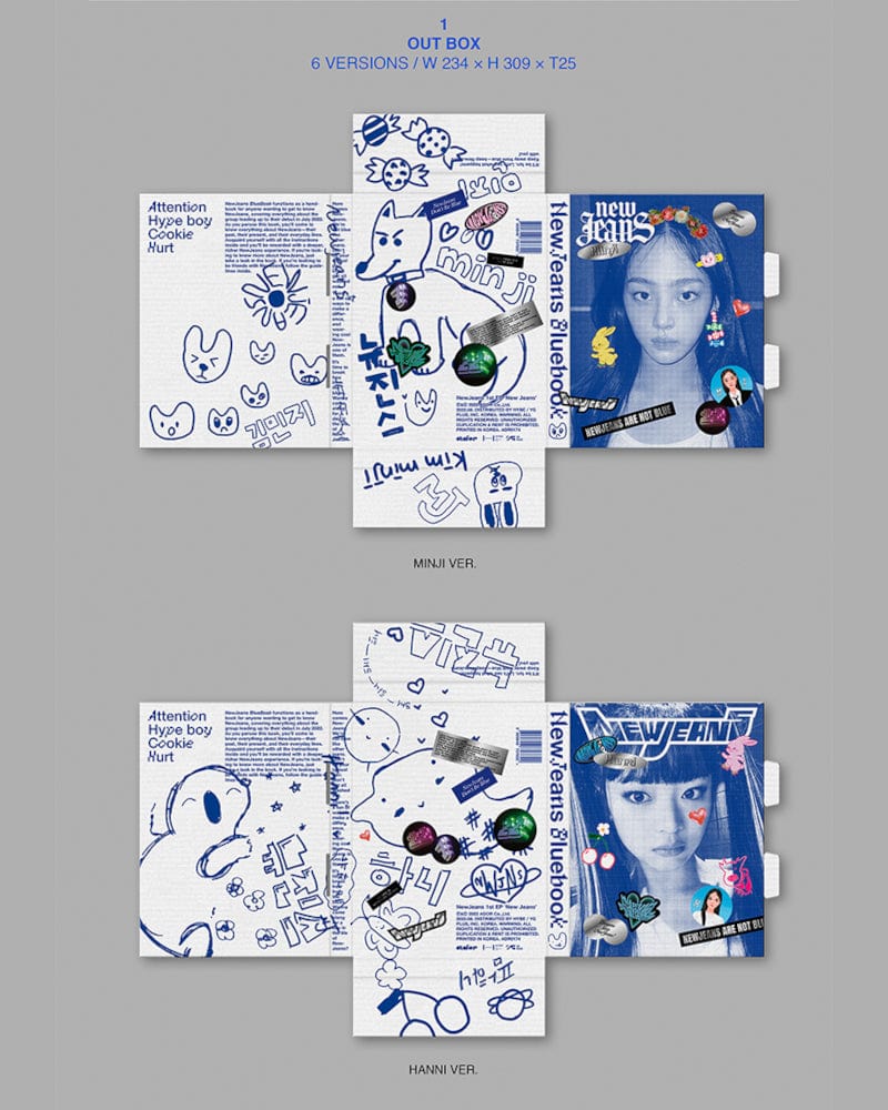 NewJeans - 1ER EP 'NEW JEANS' [BLUEBOOK VER.]