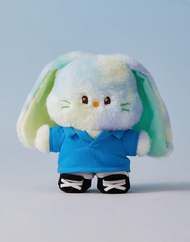 NewJeans bunini PLACARD DE POUPÉE How Sweet ENSEMBLE UNE PIÈCE BLEU