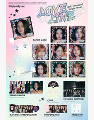 NiziU - 2nd Single Album [LOVE LINE] (Digipack Ver.) (9 Versions)